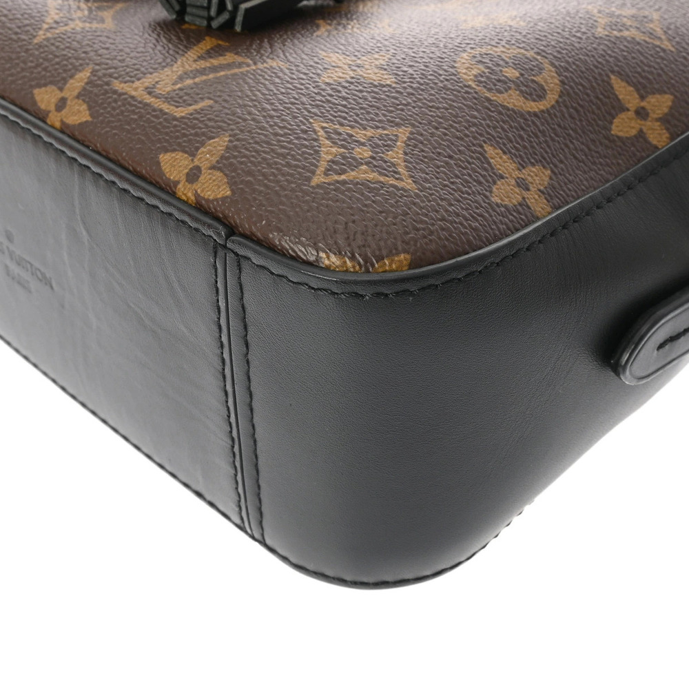 Louis Vuitton Bag Canvas Saintonge Shoulder Black Noir Monogram - Picture 5 of 11